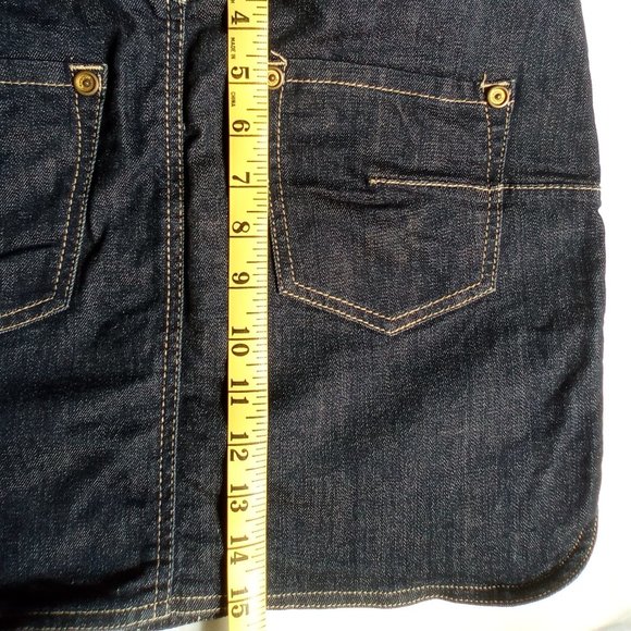 Mango Denim Mini Skirt, Size US 4 - Picture 5 of 10
